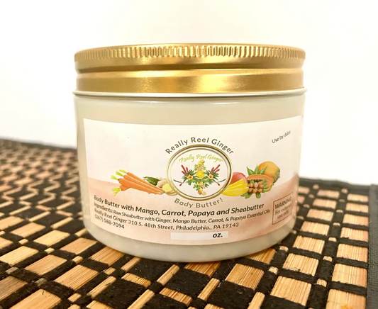 Large Ginger Mango Carrot Papaya Shea Butter